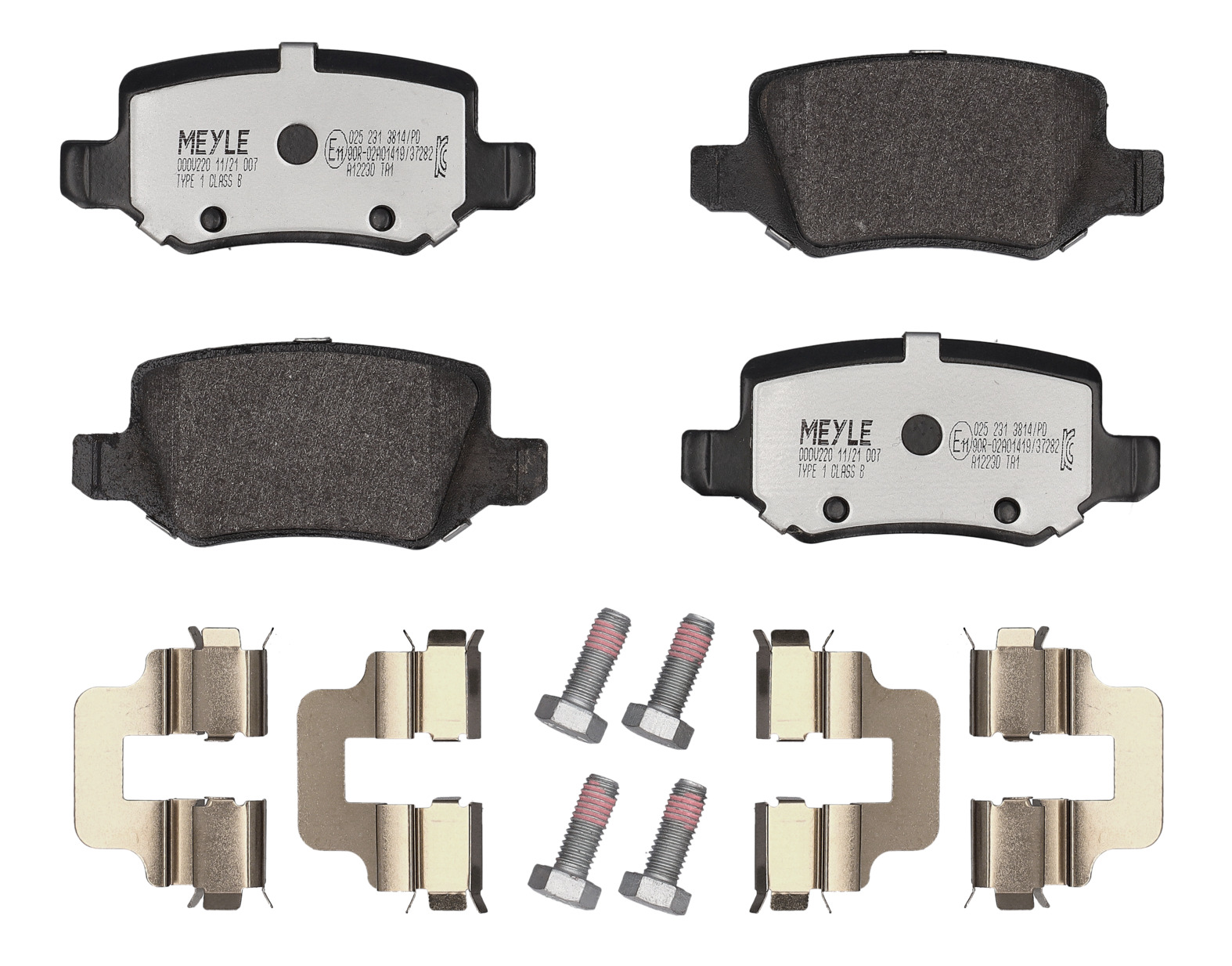 MEYLE Bremseklodser 0252313814pd bagaksel for MERCEDES-BENZ