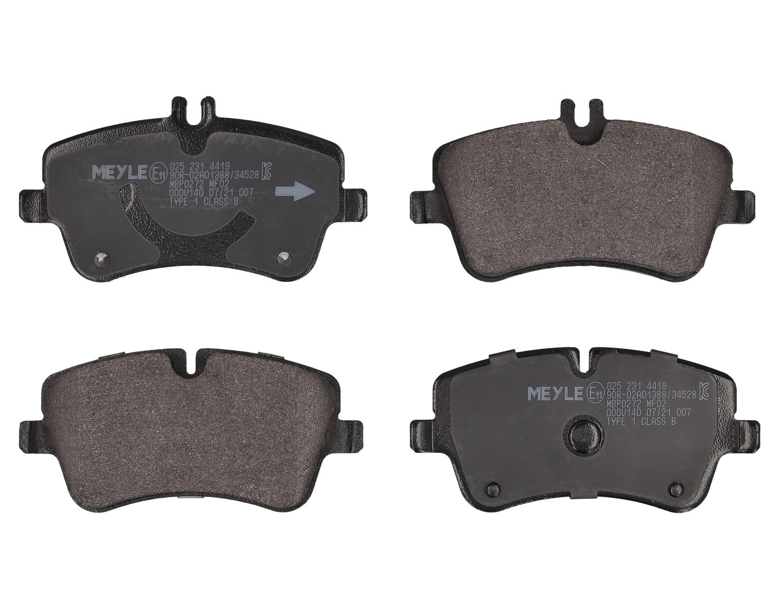 MEYLE Bremseklodser 0252314419 foraksel for MERCEDES-BENZ