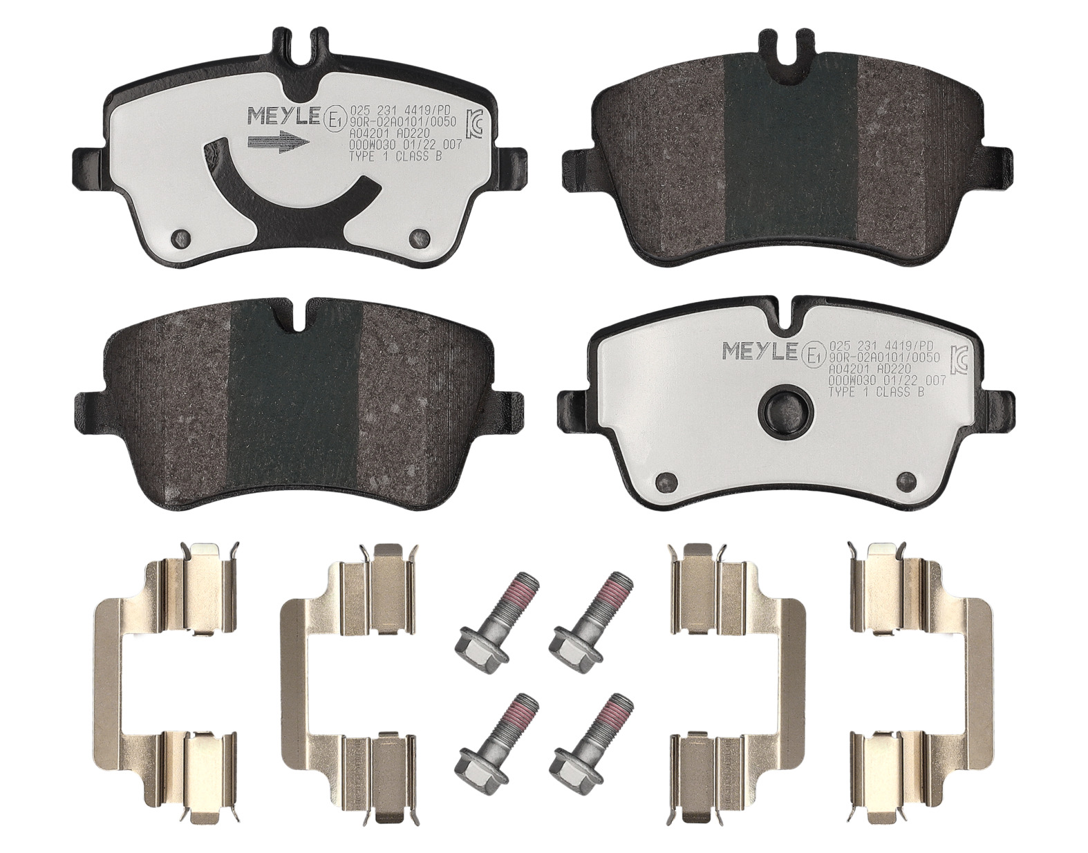 MEYLE Bremseklodser 0252314419pd foraksel for MERCEDES-BENZ