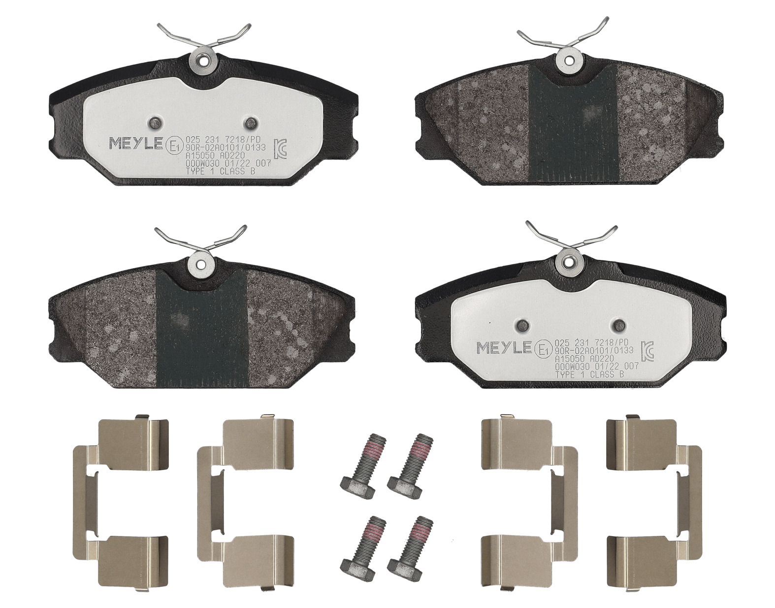 MEYLE Bremseklodser 0252317218pd foraksel for RENAULT