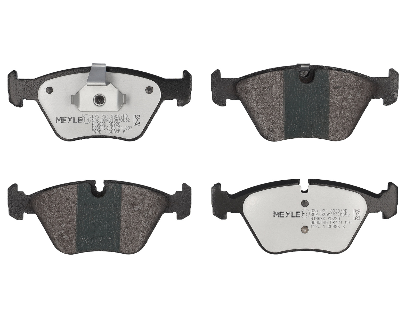MEYLE Bremseklodser 0252318320pd foraksel for BMW