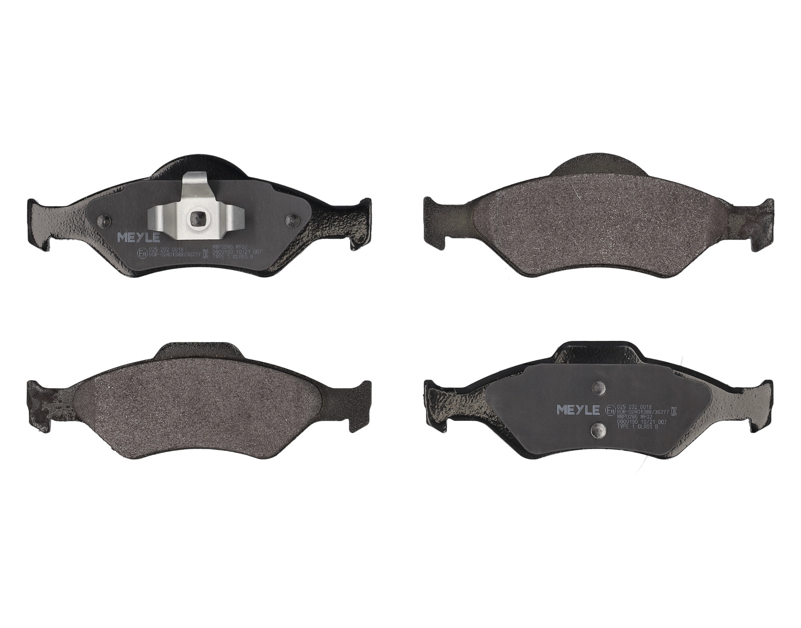 MEYLE Bremseklodser 0252320018 foraksel for FORD MAZDA