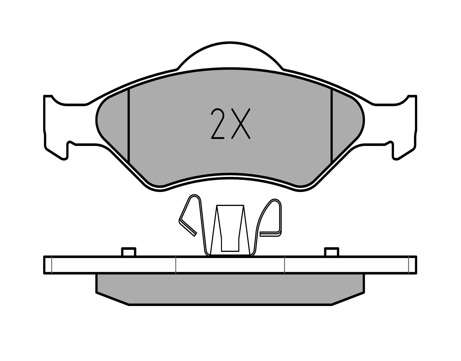 MEYLE Bremseklodser 0252320018pd foraksel for FORD MAZDA