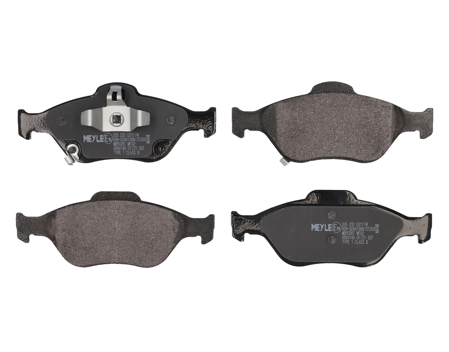 MEYLE Bremseklodser 0252320217w foraksel for DAIHATSU TOYOTA