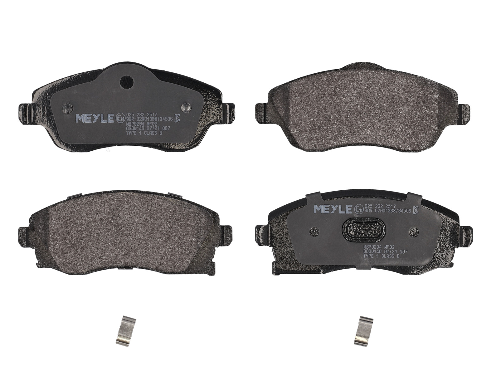 MEYLE Bremseklodser 0252322517 foraksel for VAUXHALL OPEL GENERAL MOTORS
