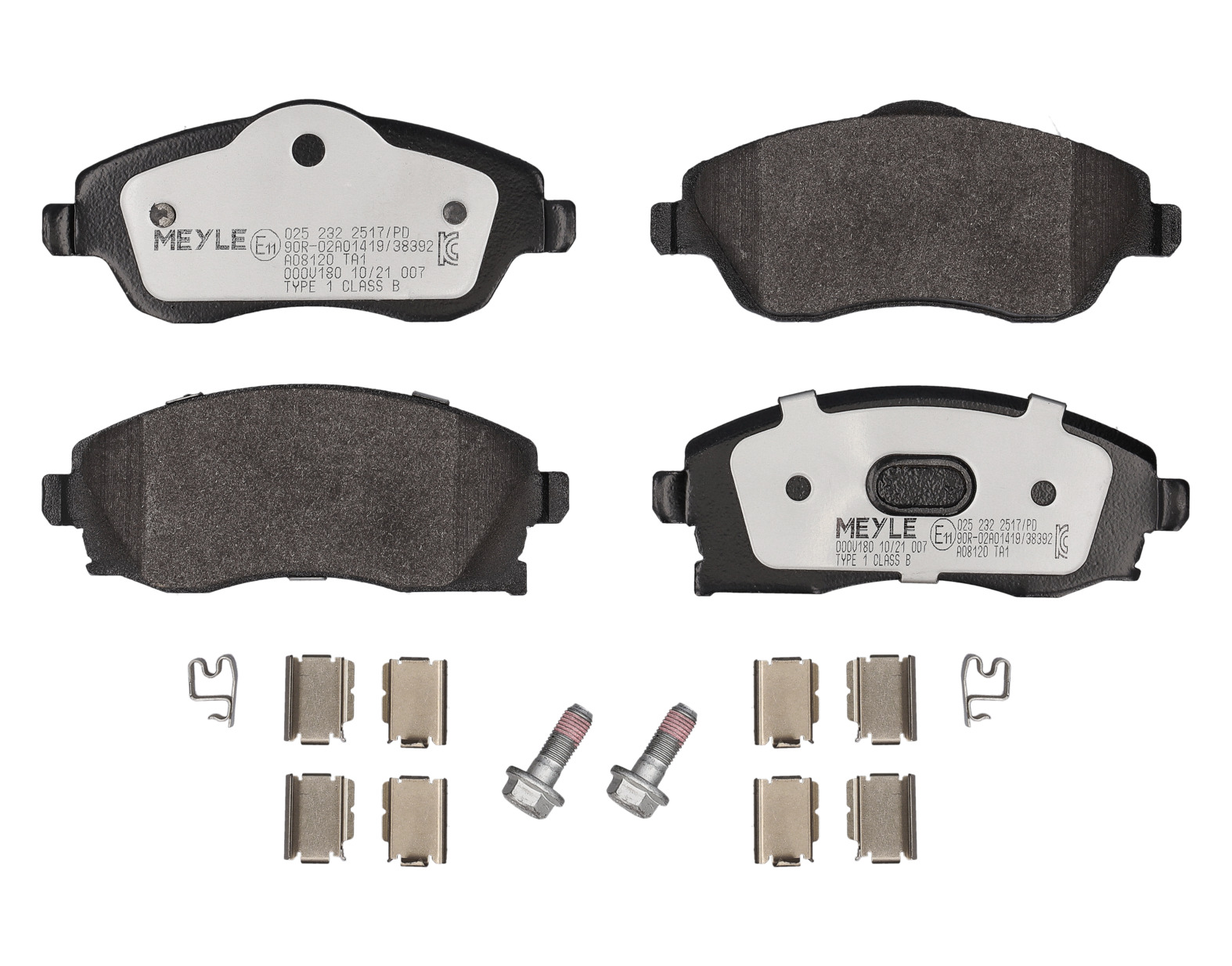 MEYLE Bremseklodser 0252322517pd foraksel for VAUXHALL OPEL GENERAL MOTORS