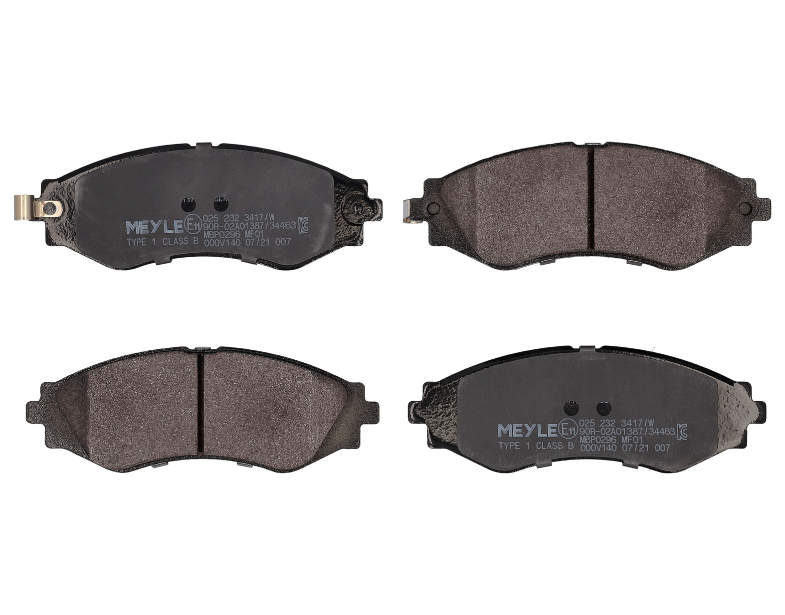 MEYLE Bremseklodser 0252323417w foraksel for DAEWOO CHEVROLET SUZUKI