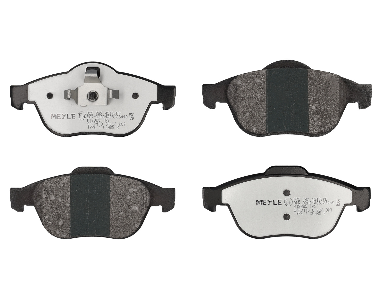 MEYLE Bremseklodser 0252324518pd foraksel for RENAULT