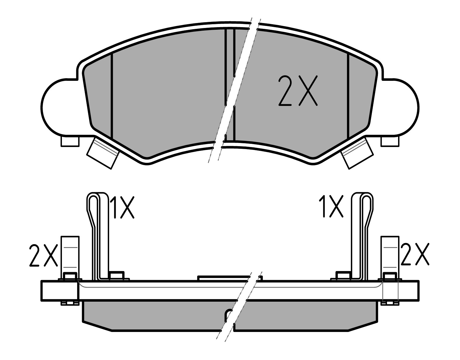 MEYLE Bremseklodser 0252325316pd foraksel for OPEL VAUXHALL SUBARU GENERAL MOTORS SUZUKI