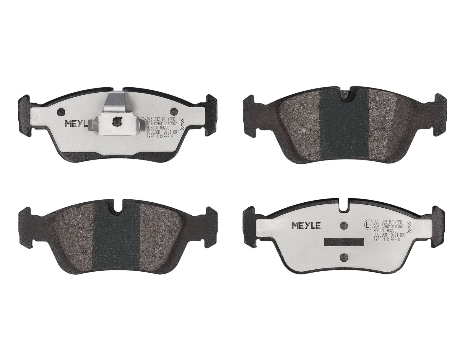 MEYLE Bremseklodser 0252328717pd foraksel for BMW