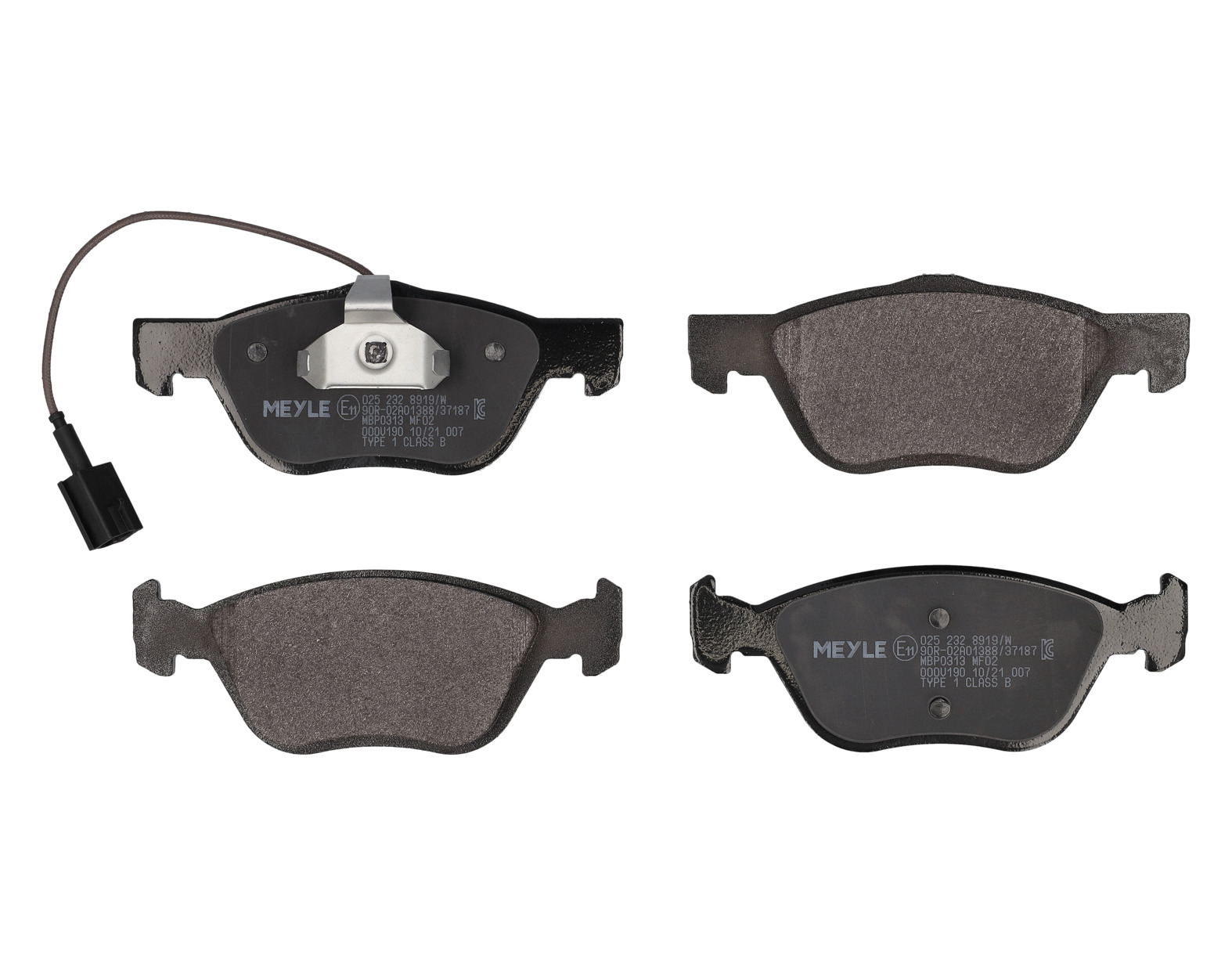 MEYLE Bremseklodser 0252328919w foraksel for FIAT LANCIA ALFA ROMEO