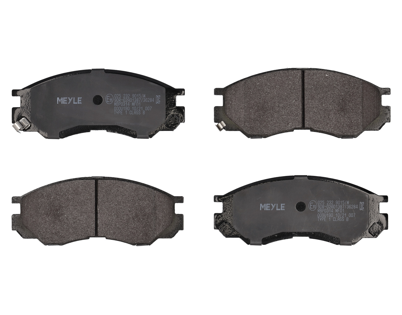 MEYLE Bremseklodser 0252329015w foraksel for MITSUBISHI