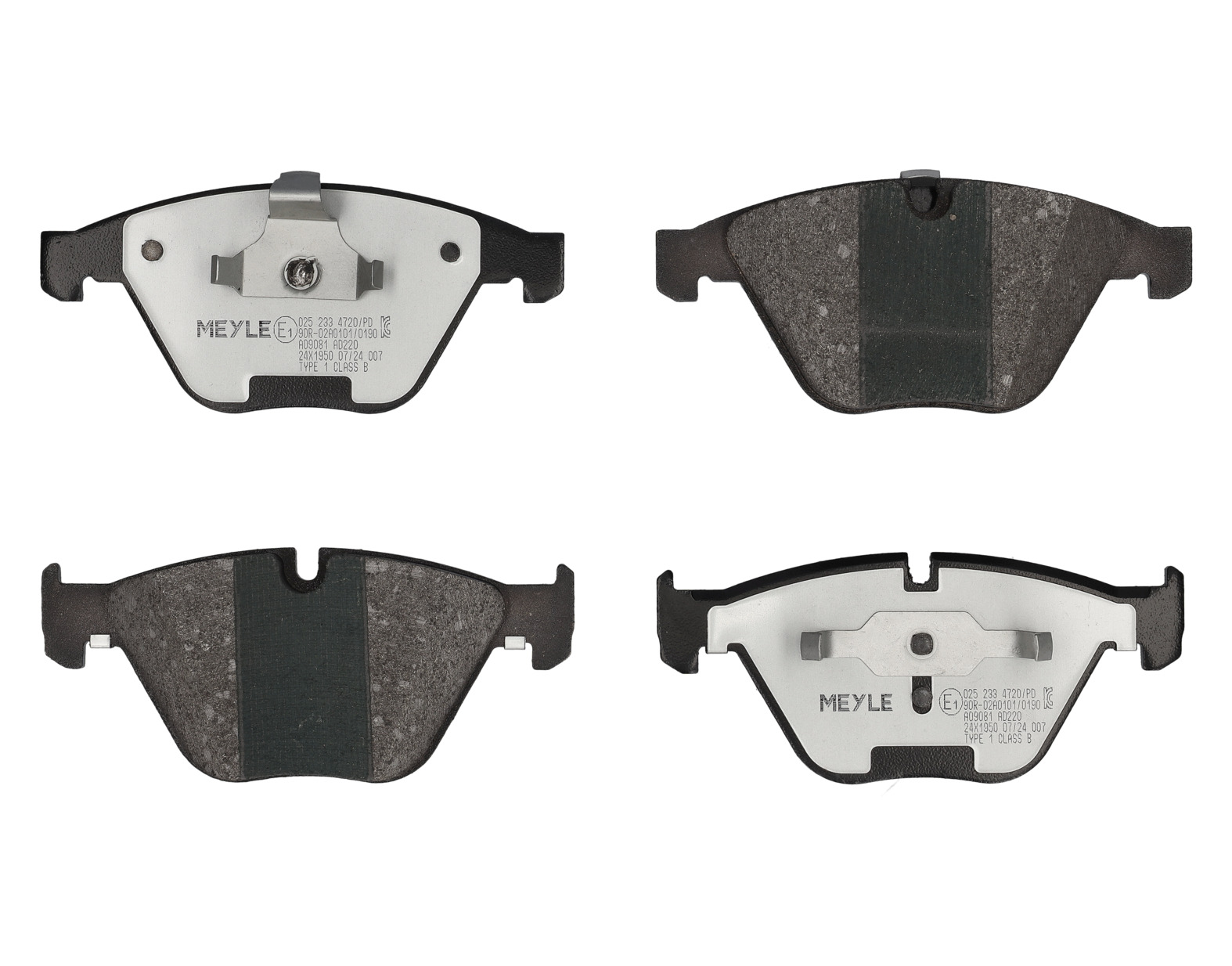MEYLE Bremseklodser 0252334720pd foraksel for BMW