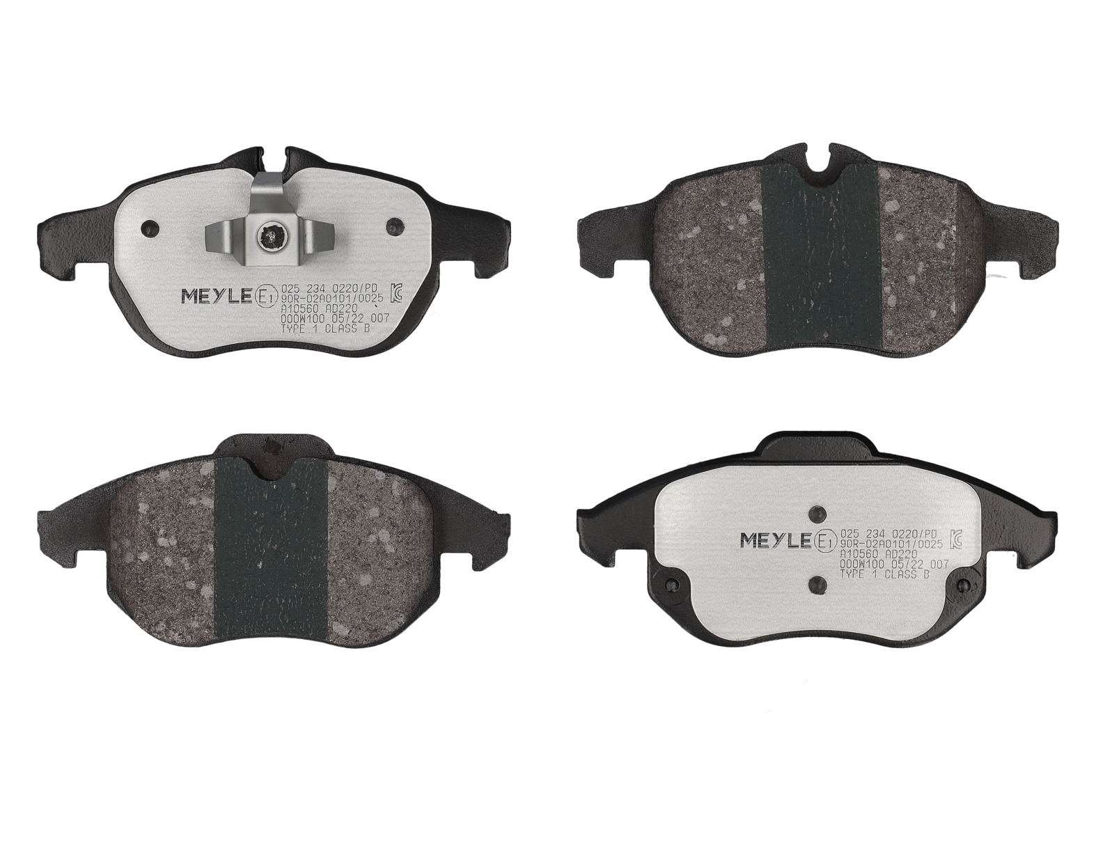 MEYLE Bremseklodser 0252340220pd foraksel for VAUXHALL OPEL SAAB FIAT GENERAL MOTORS
