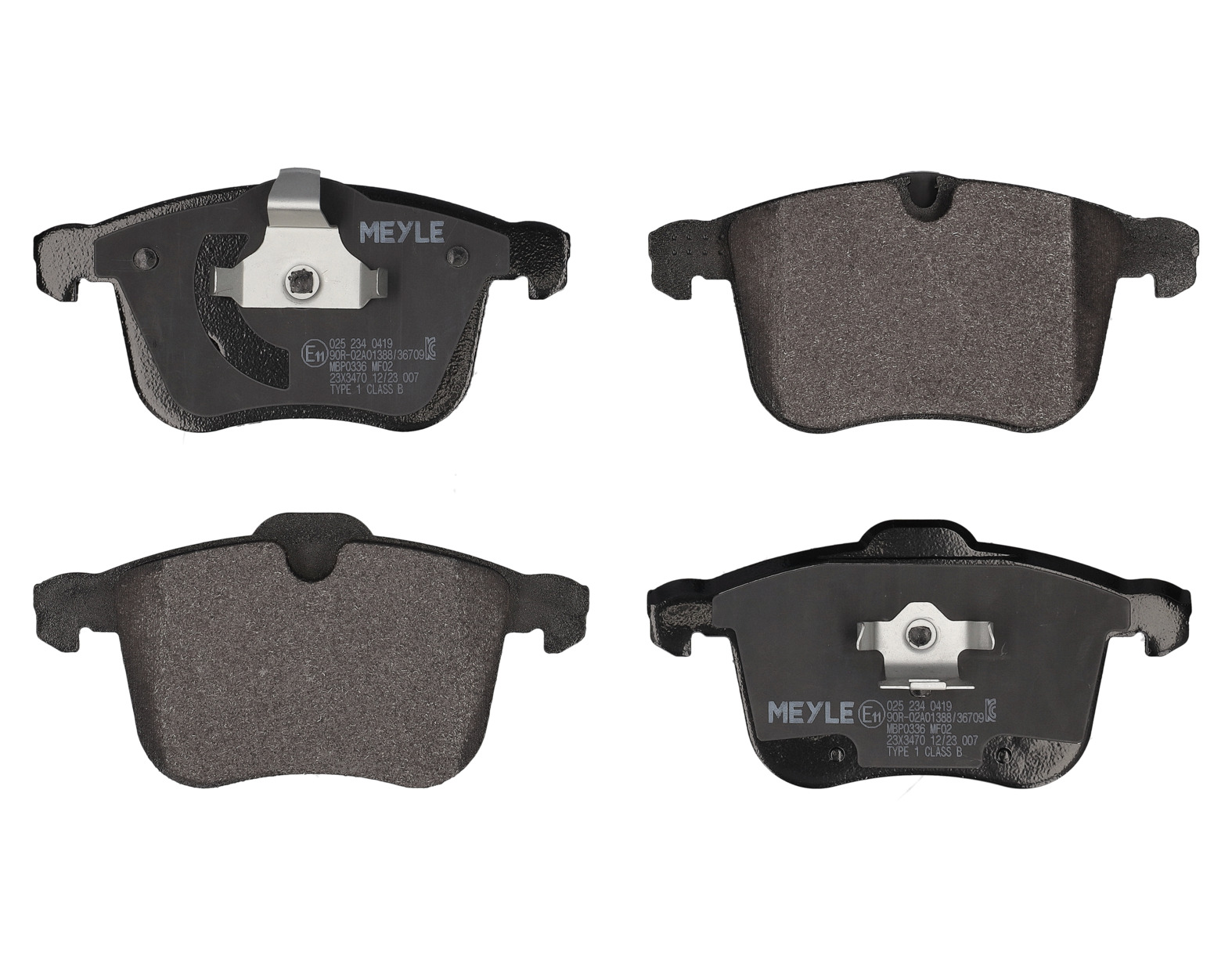 MEYLE Bremseklodser 0252340419 foraksel for VAUXHALL OPEL GENERAL MOTORS SAAB CADILLAC