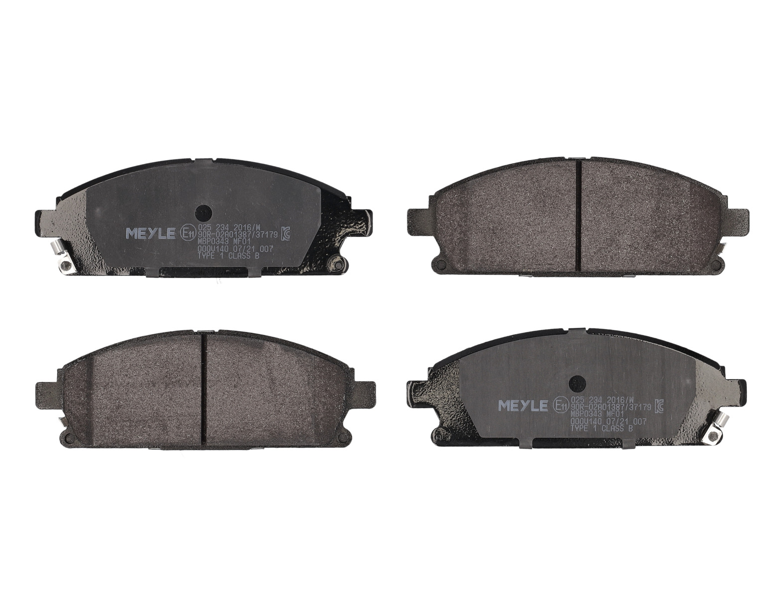 MEYLE Bremseklodser 0252342016w foraksel for NISSAN INFINITI