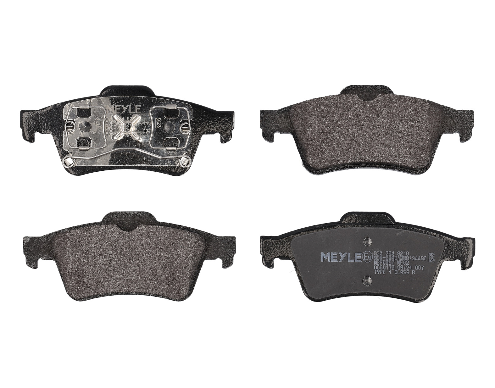MEYLE Bremseklodser 0252348216 bagaksel for FORD CHEVROLET RENAULT NISSAN