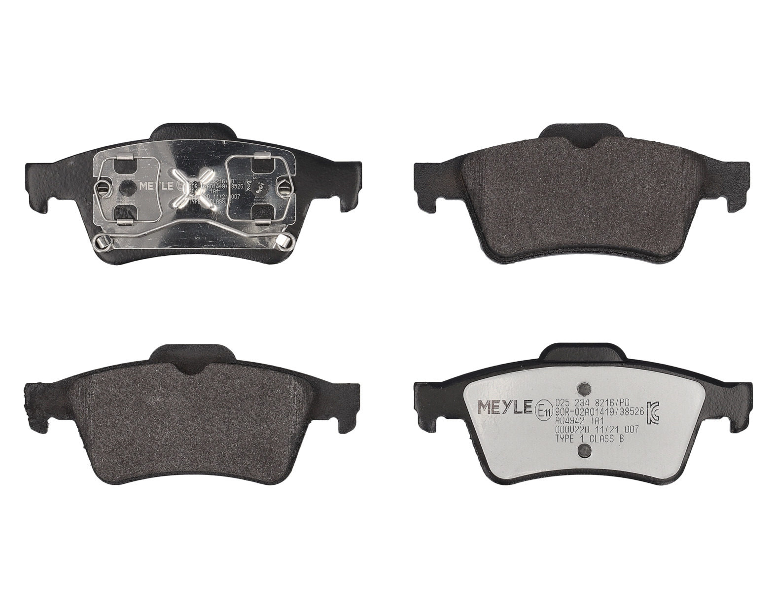 MEYLE Bremseklodser 0252348216pd bagaksel for FORD NISSAN RENAULT
