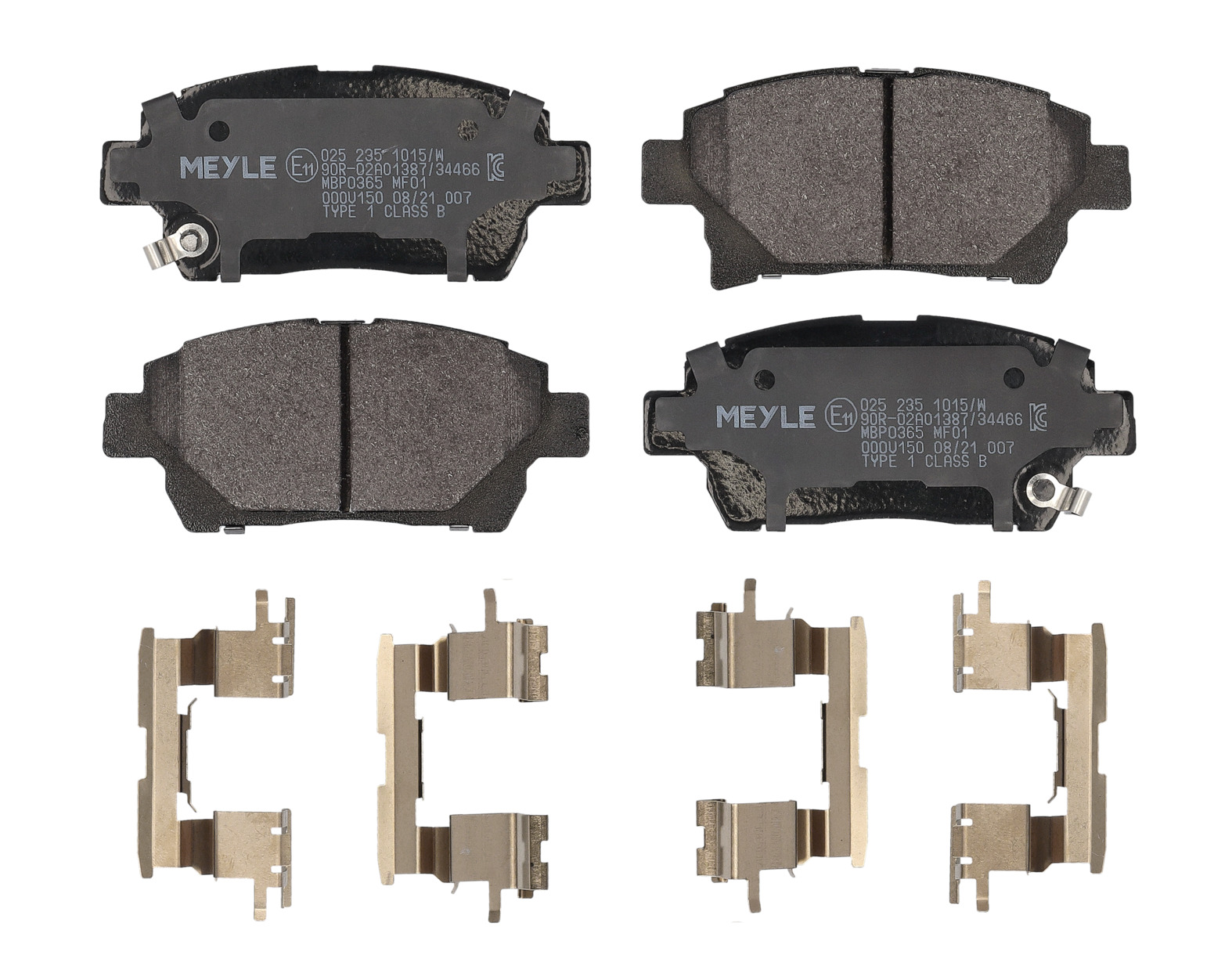 MEYLE Bremseklodser 0252351015w foraksel for TOYOTA
