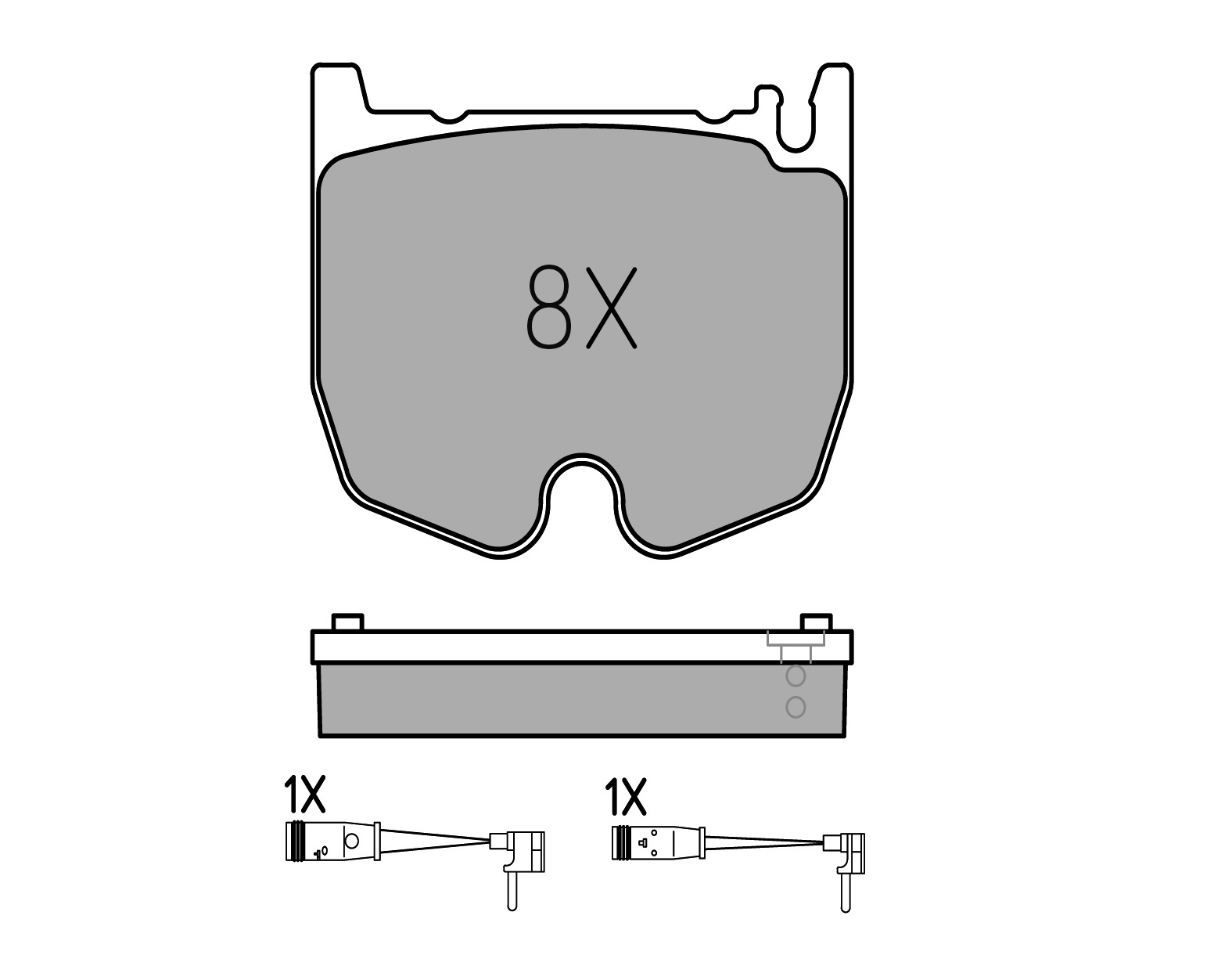 MEYLE Bremseklodser 0252354117pd foraksel for MERCEDES-BENZ