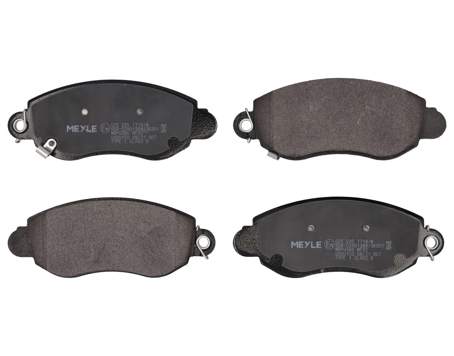 MEYLE Bremseklodser 0252357718w foraksel for FORD