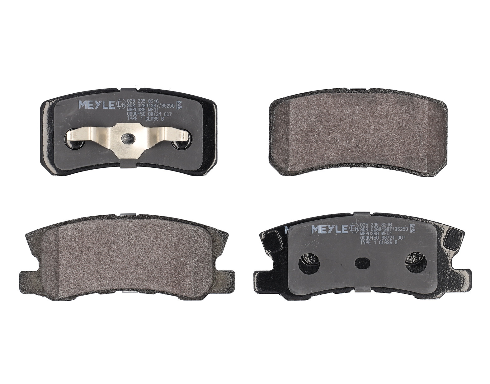 MEYLE Bremseklodser 0252358216 bagaksel for PEUGEOT CITROËN JEEP CHRYSLER DODGE LANCIA MITSUBISHI