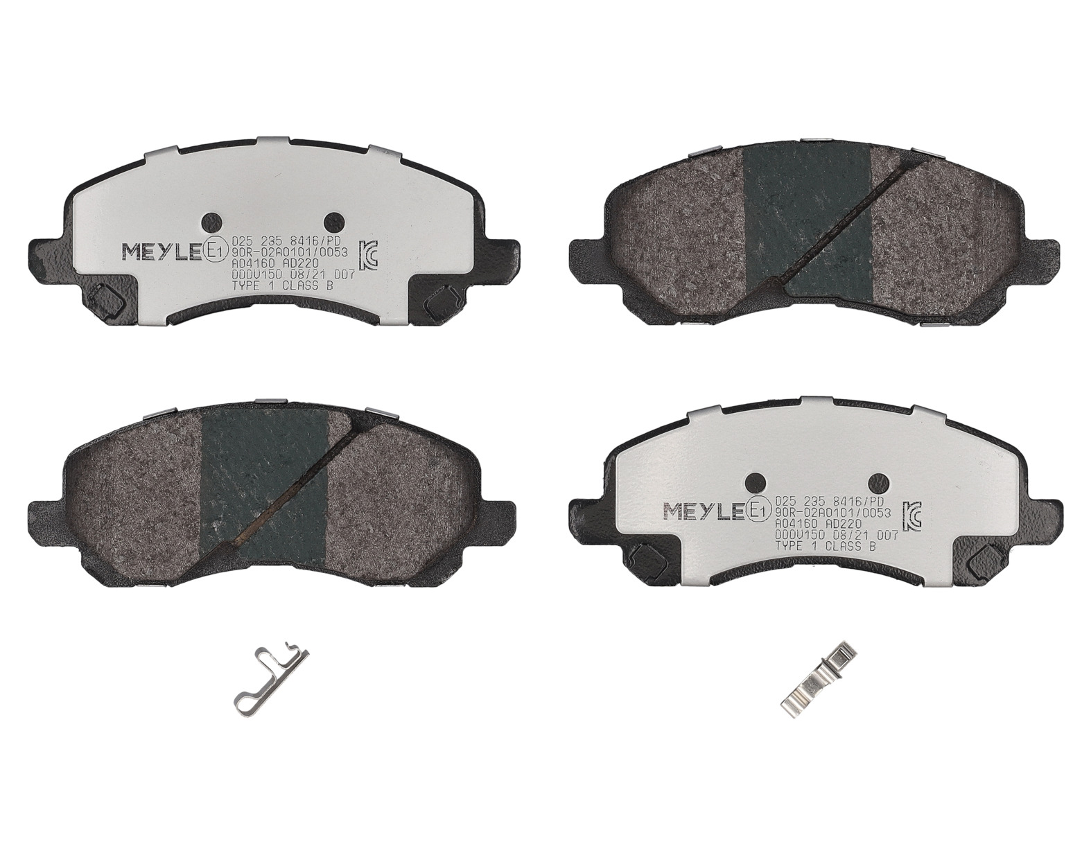 MEYLE Bremseklodser 0252358416pd foraksel for PEUGEOT CHRYSLER JEEP DODGE LANCIA MITSUBISHI