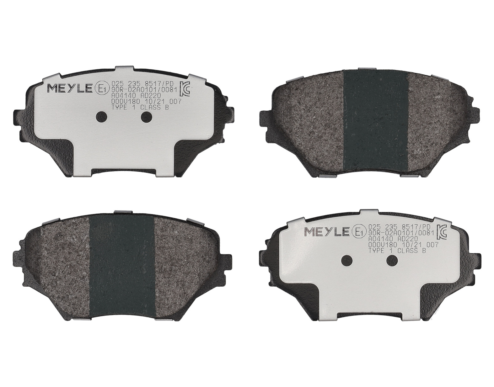 MEYLE Bremseklodser 0252358517pd foraksel for TOYOTA