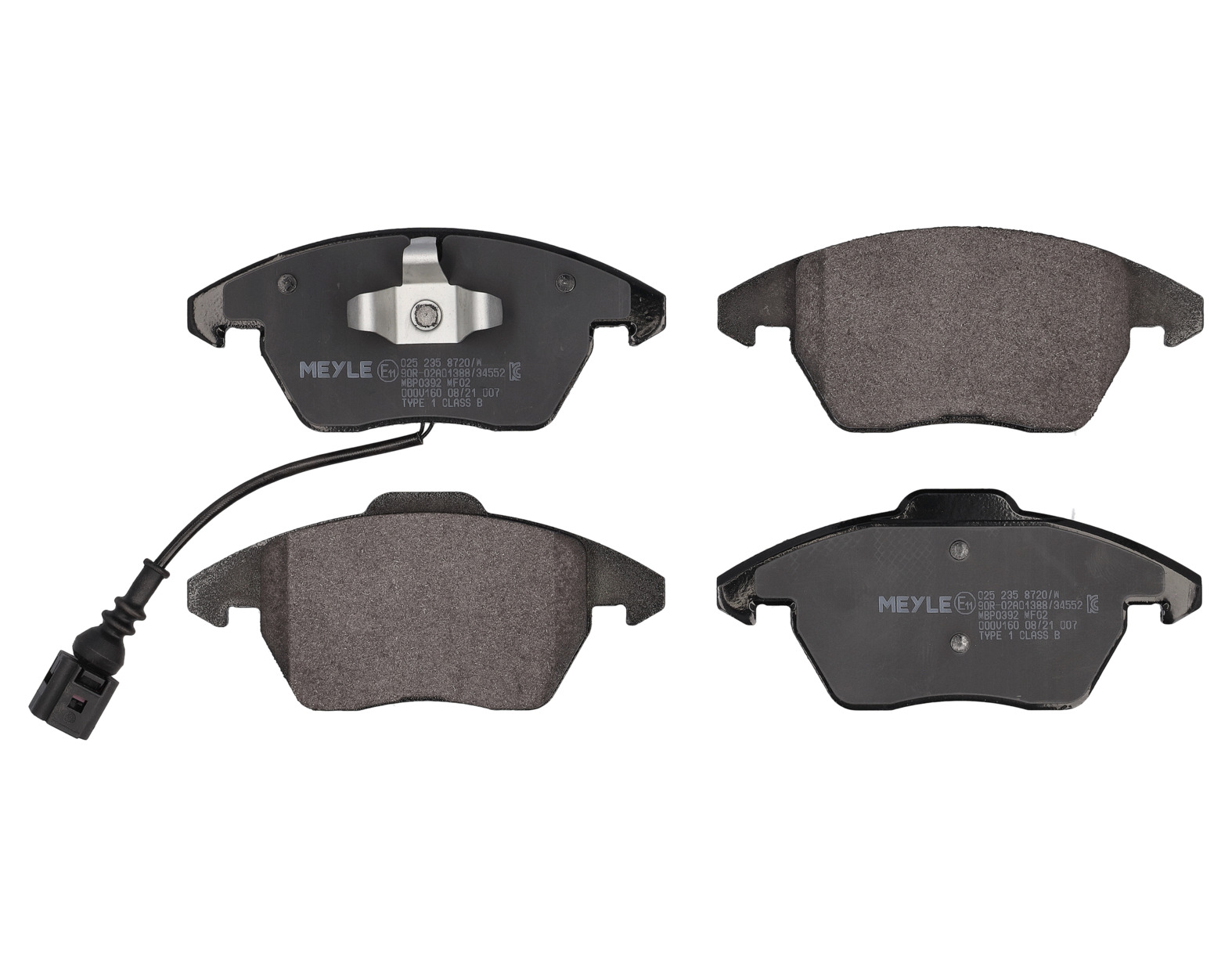 MEYLE Bremseklodser 0252358720w foraksel for FORD AUDI VW SEAT