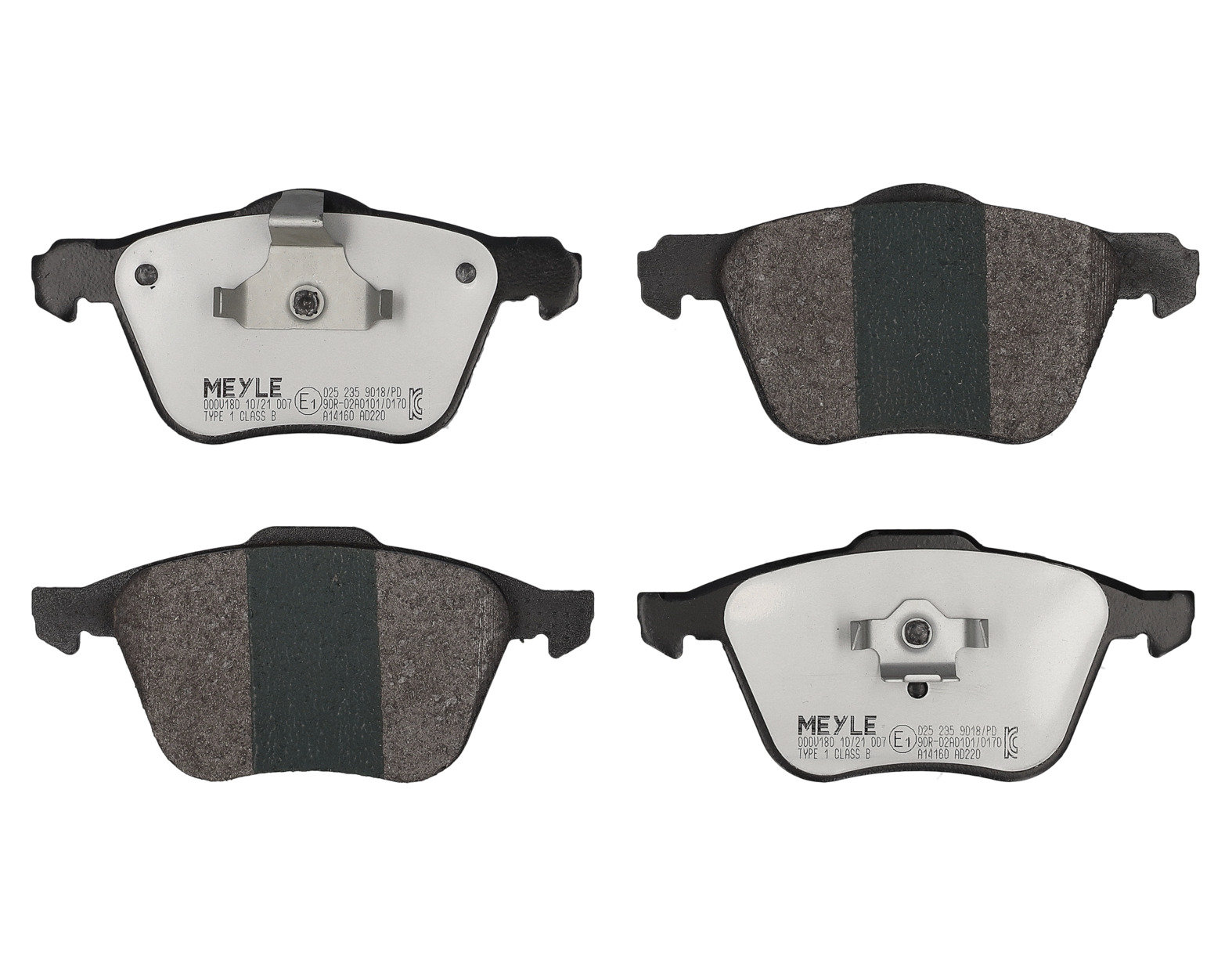 MEYLE Bremseklodser 0252359018pd foraksel for VOLVO