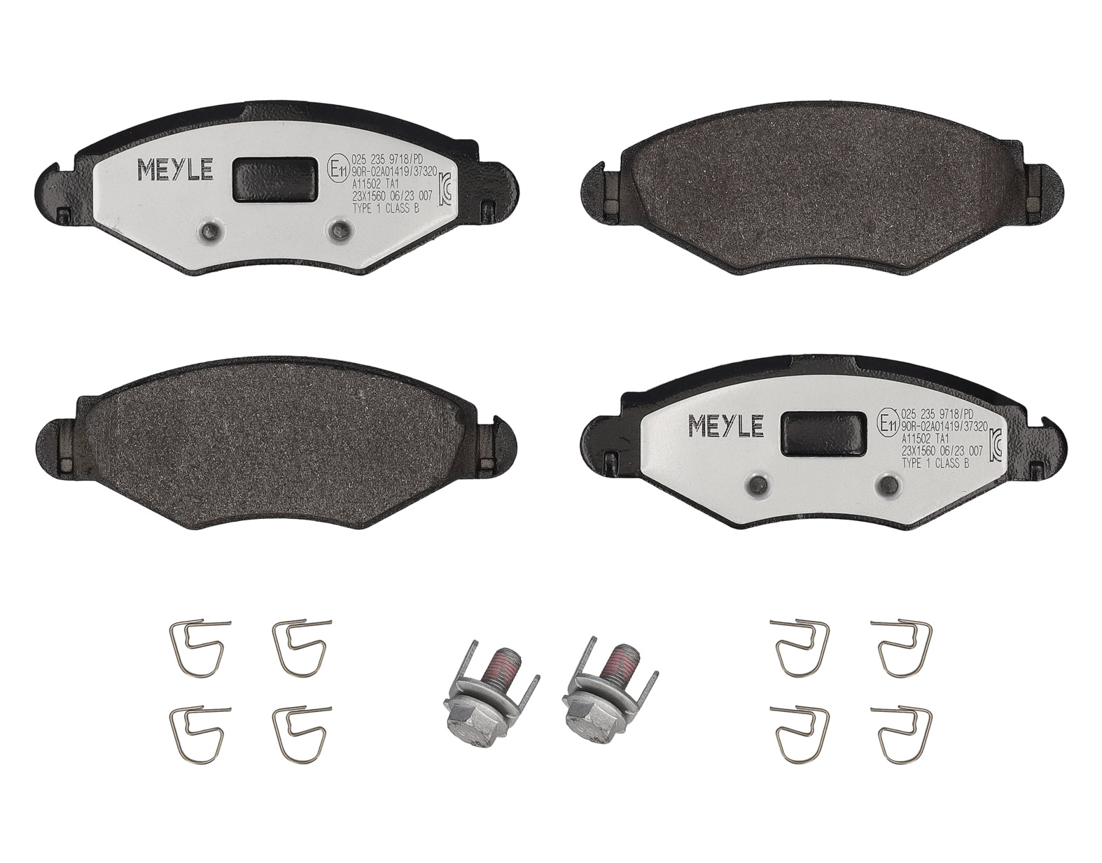 MEYLE Bremseklodser 0252359718pd foraksel for PEUGEOT