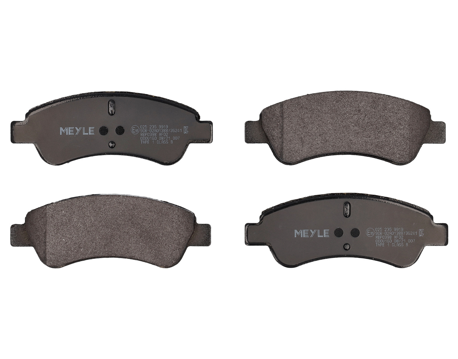 MEYLE Bremseklodser 0252359919 foraksel for CITROËN PEUGEOT DS GENERAL MOTORS