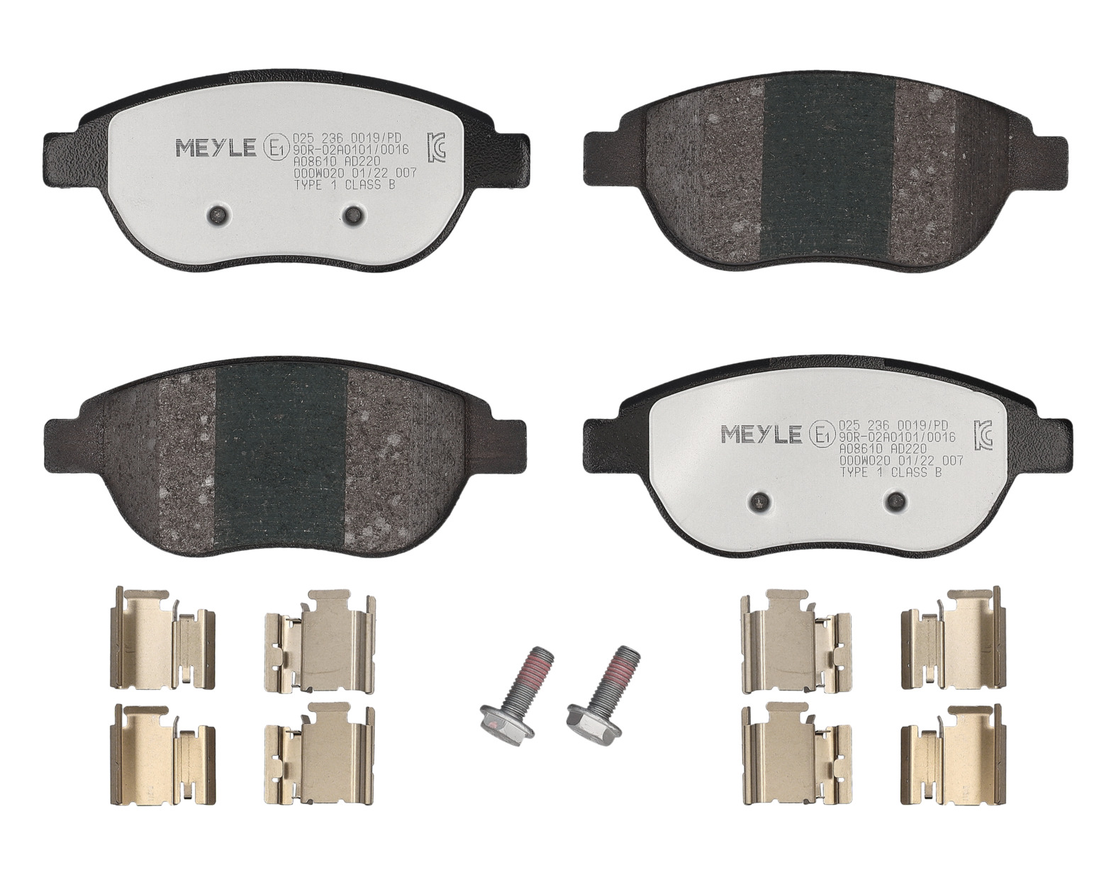 MEYLE Bremseklodser 0252360019pd foraksel for PEUGEOT CITROËN