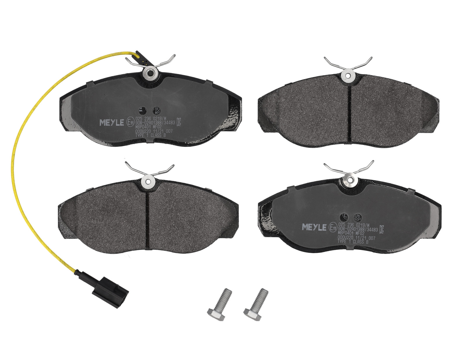MEYLE Bremseklodser 0252360219w foraksel for PEUGEOT CITROËN FIAT