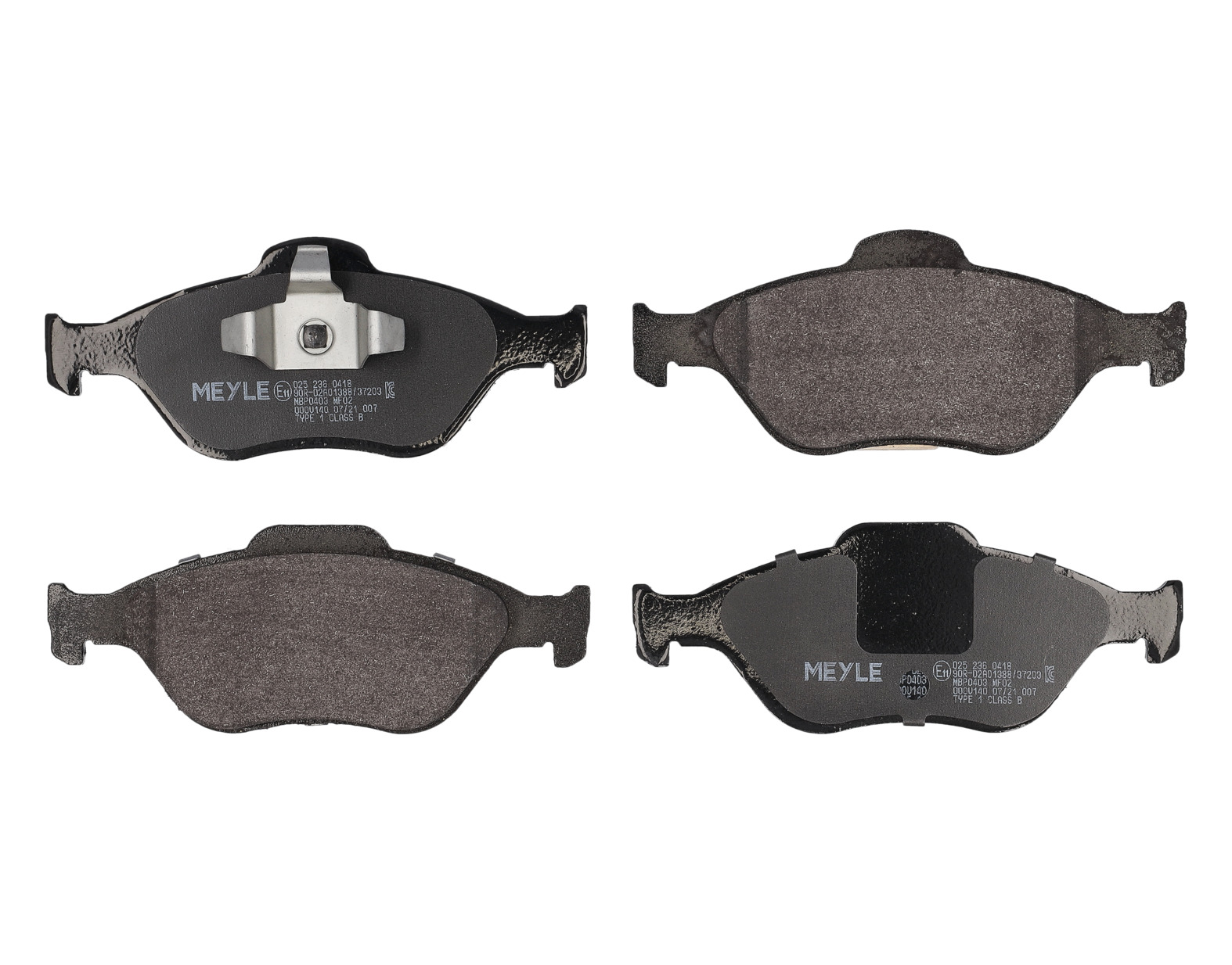 MEYLE Bremseklodser 0252360418 foraksel for FORD MAZDA