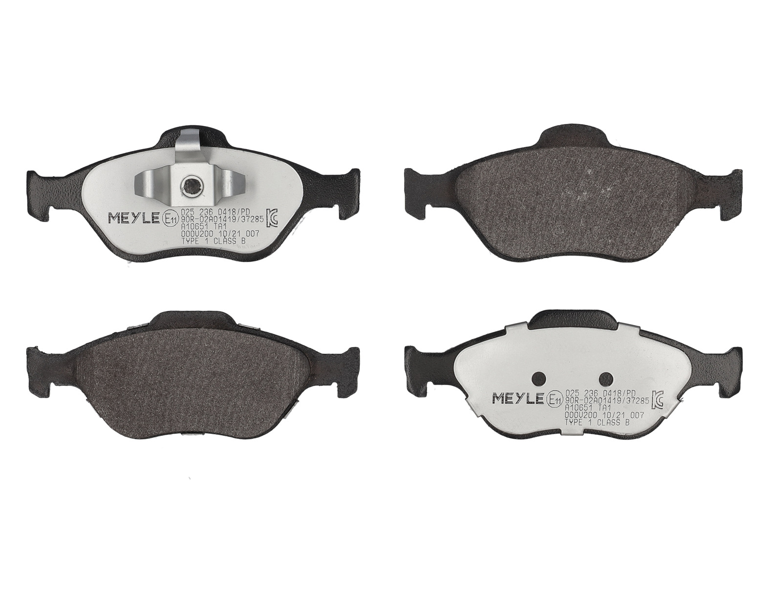 MEYLE Bremseklodser 0252360418pd foraksel for FORD MAZDA