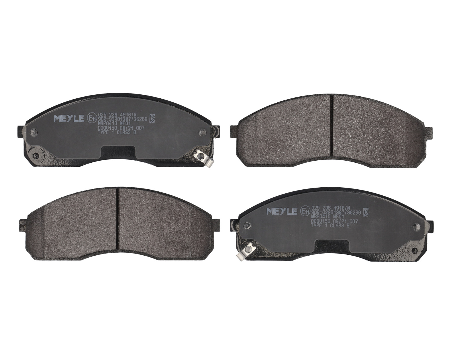 MEYLE Bremseklodser 0252364916w foraksel for KIA