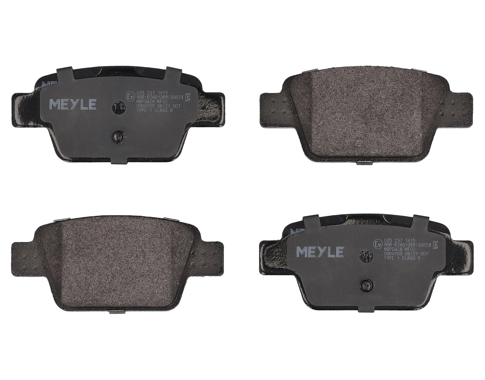 MEYLE Bremseklodser 0252371415 bagaksel for FIAT LANCIA