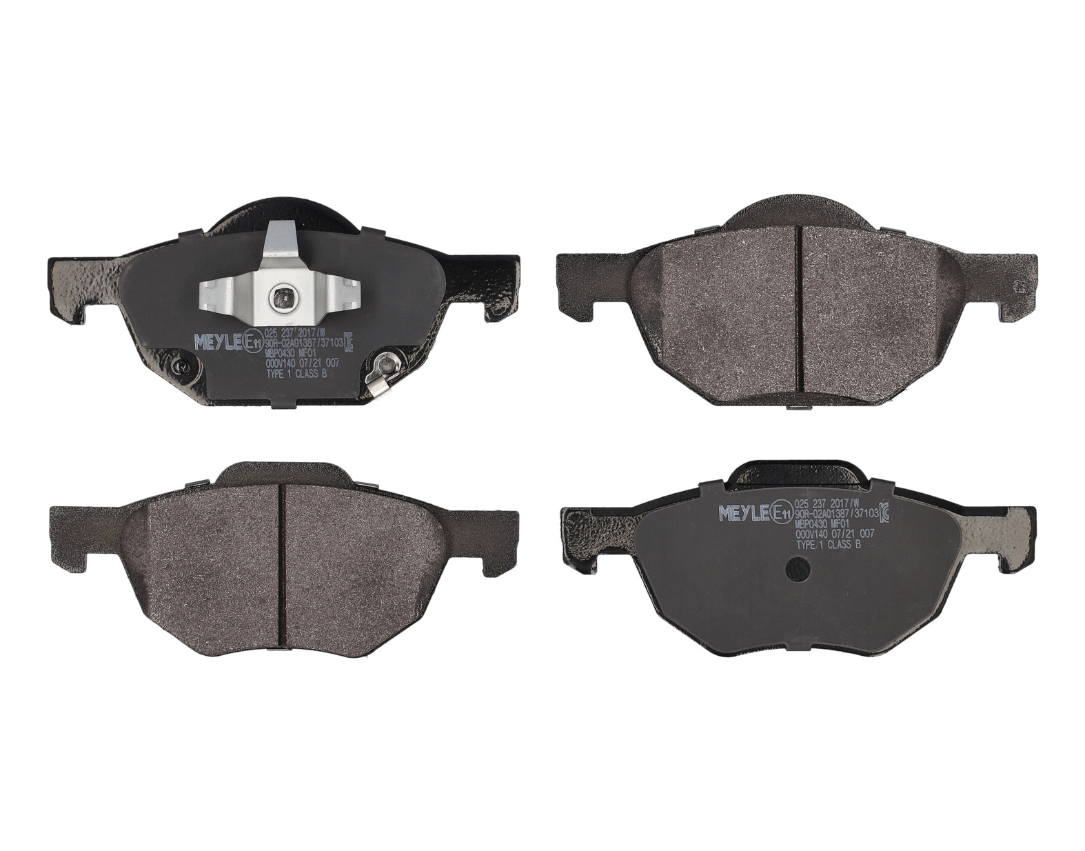 MEYLE Bremseklodser 0252372017w foraksel for HONDA