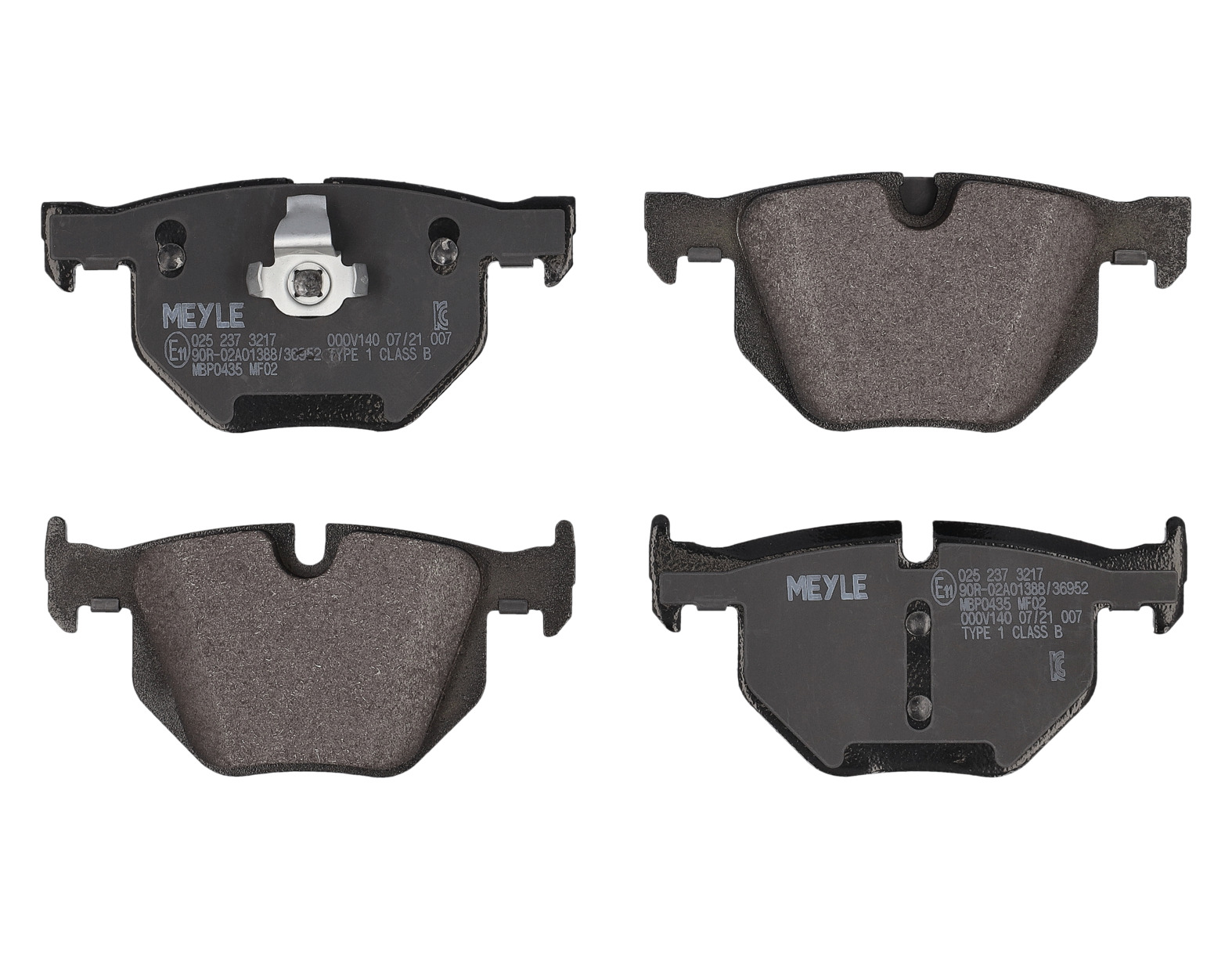 MEYLE Bremseklodser 0252373217 bagaksel for BMW