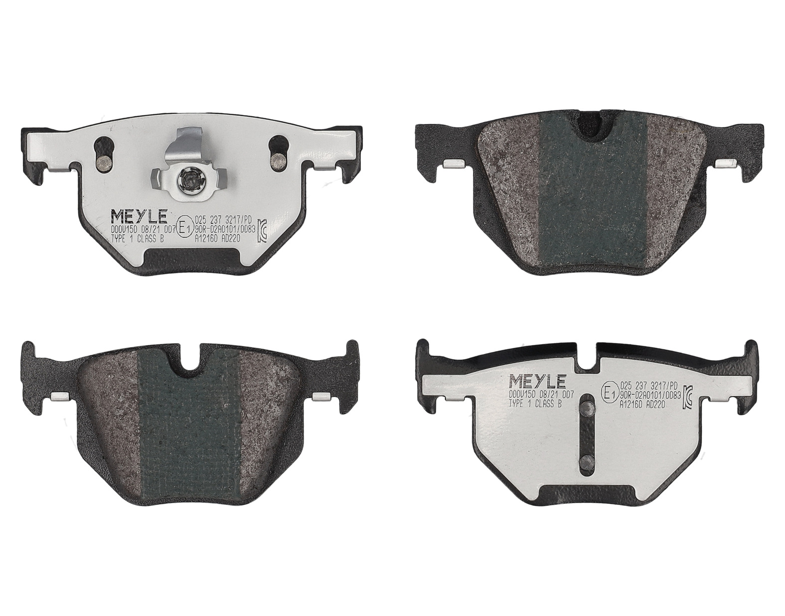 MEYLE Bremseklodser 0252373217pd bagaksel for BMW