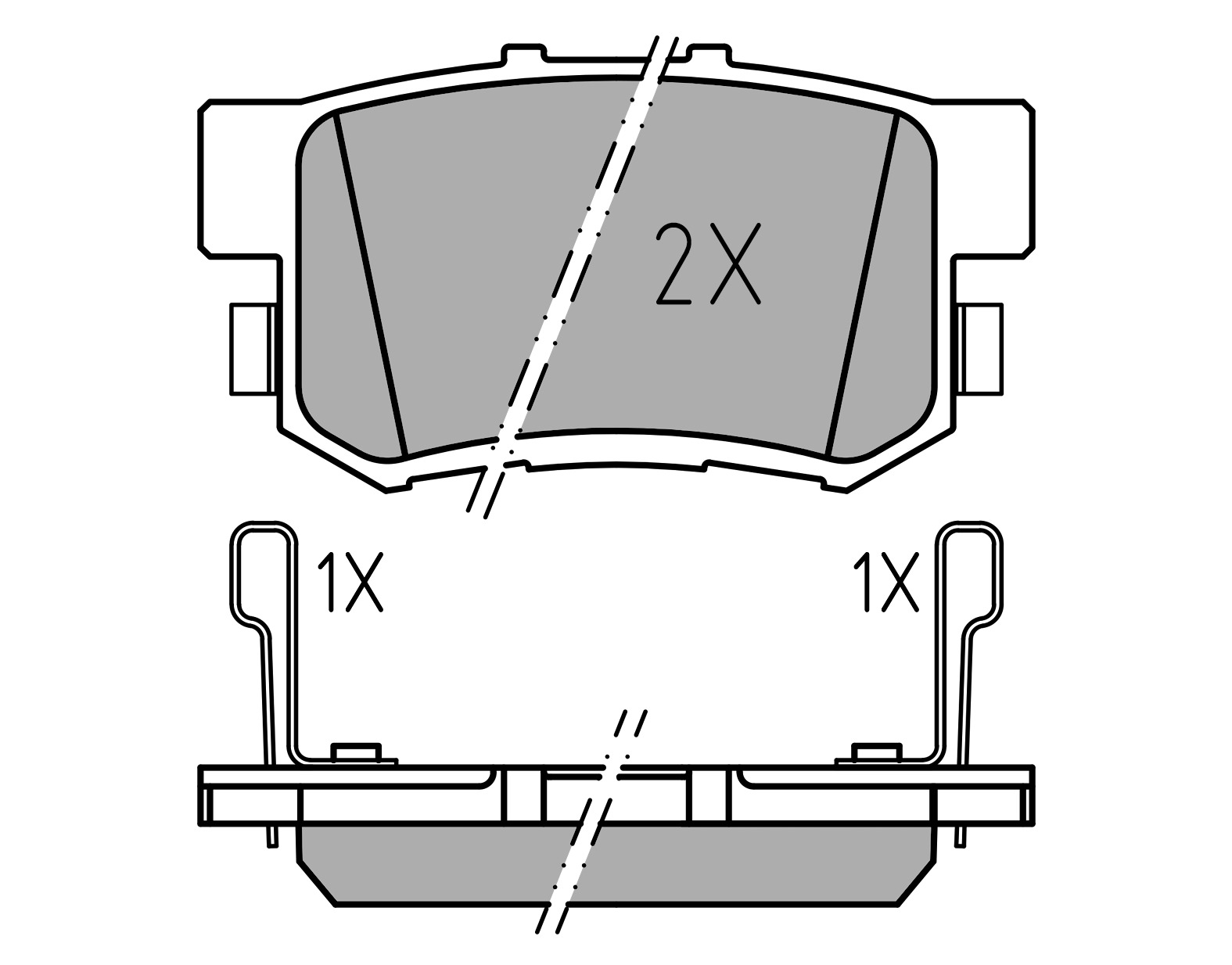 MEYLE Bremseklodser 0252373615pd bagaksel for HONDA