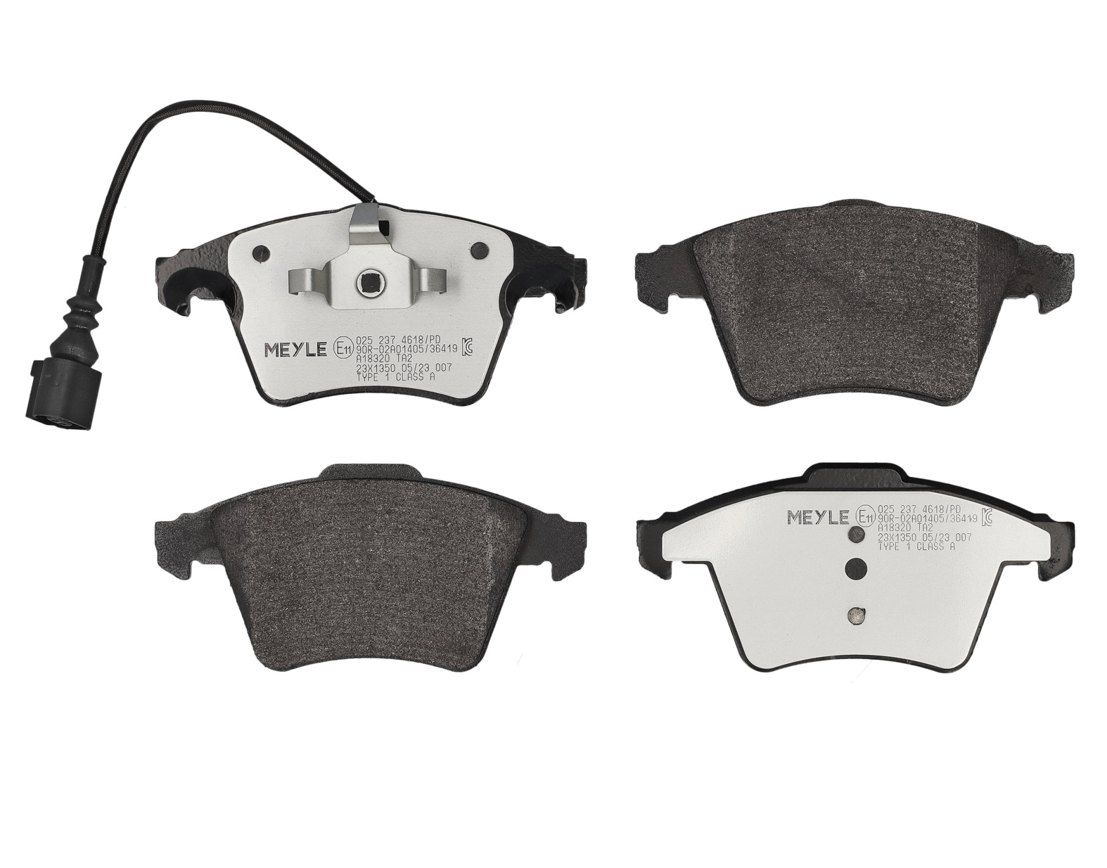 MEYLE Bremseklodser 0252374618pd foraksel for VW