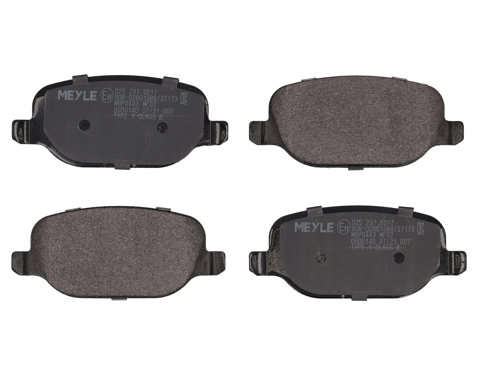 MEYLE Bremseklodser 0252376017 bagaksel for LANCIA ALFA ROMEO