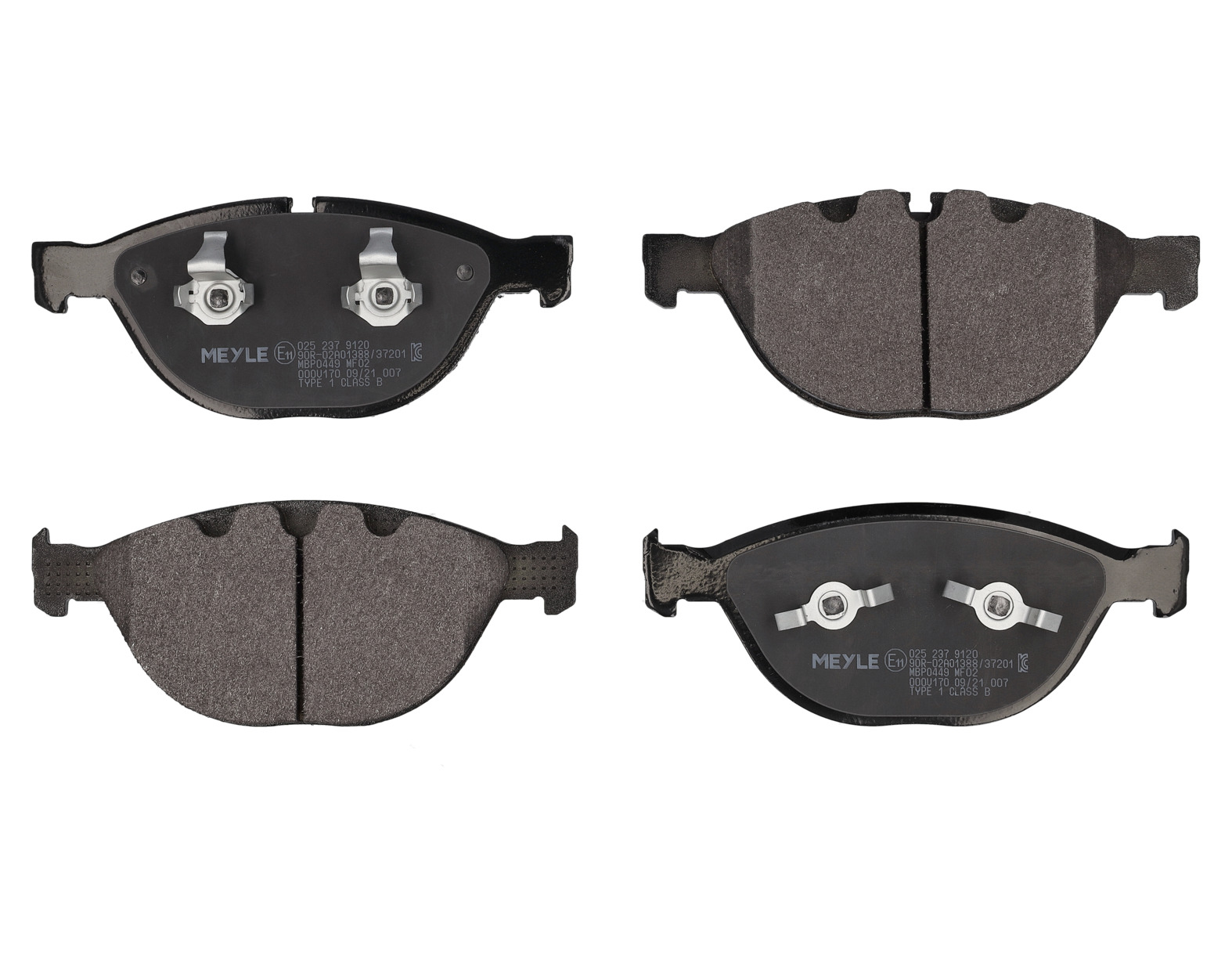 MEYLE Bremseklodser 0252379120 foraksel for BMW