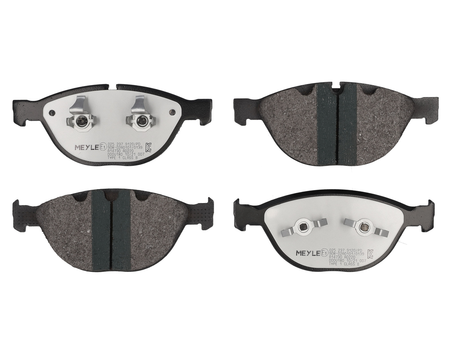 MEYLE Bremseklodser 0252379120pd foraksel for BMW