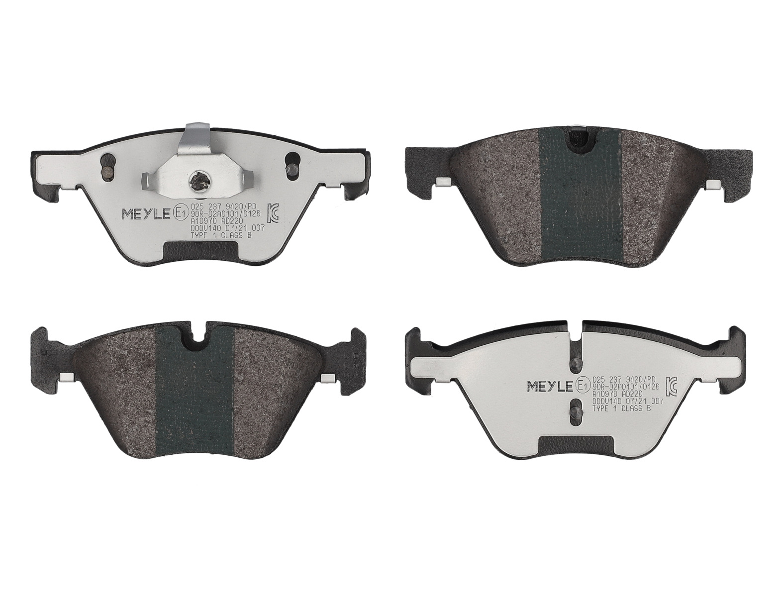 MEYLE Bremseklodser 0252379420pd foraksel for BMW