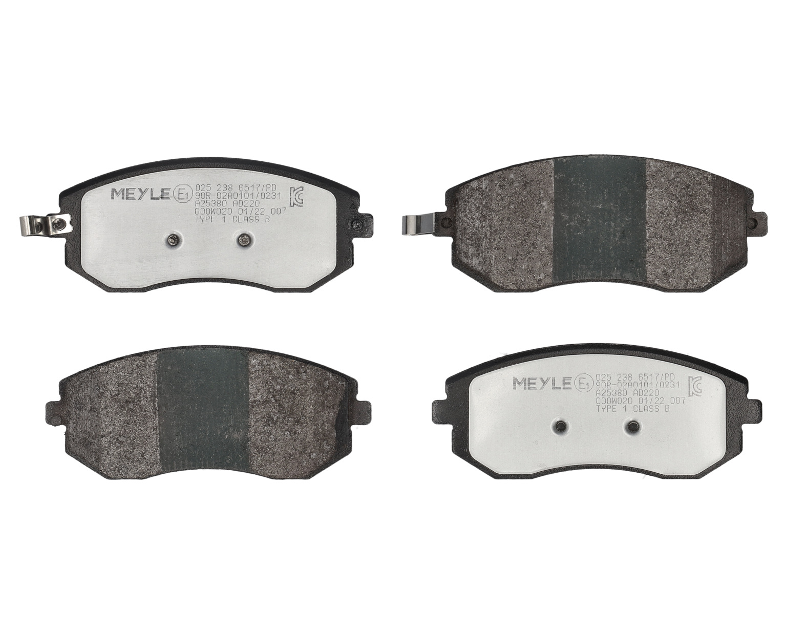 MEYLE Bremseklodser 0252386517pd foraksel for SUBARU TOYOTA
