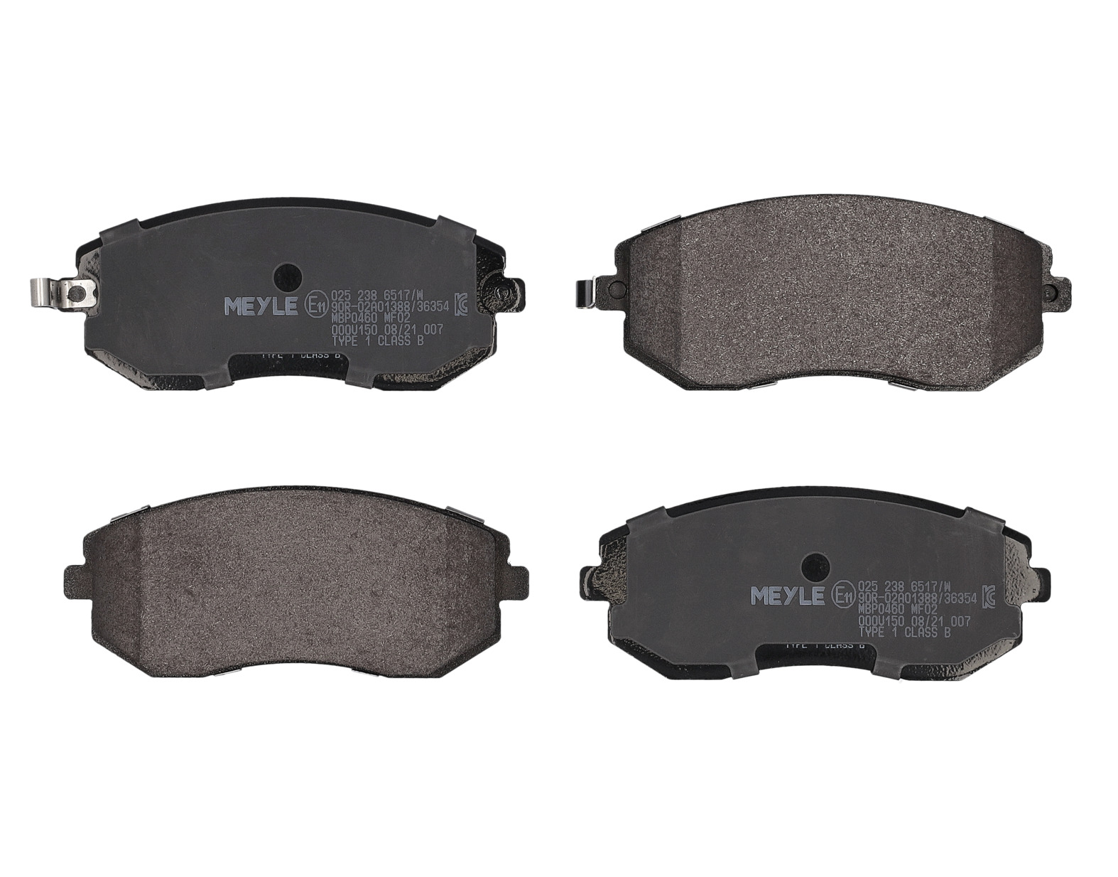MEYLE Bremseklodser 0252386517w foraksel for SUBARU TOYOTA