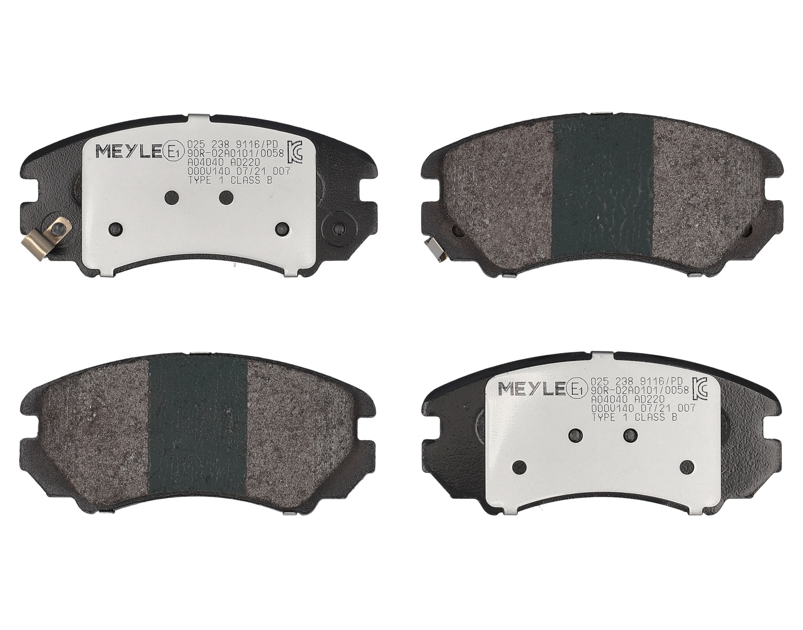MEYLE Bremseklodser 0252389116pd foraksel for KIA HYUNDAI